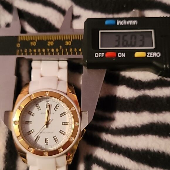 Anne Klein White/Gold Women\'s Watch 10/9178 Y121E Wristwatch Analog Not Ceramic‎ main image 10